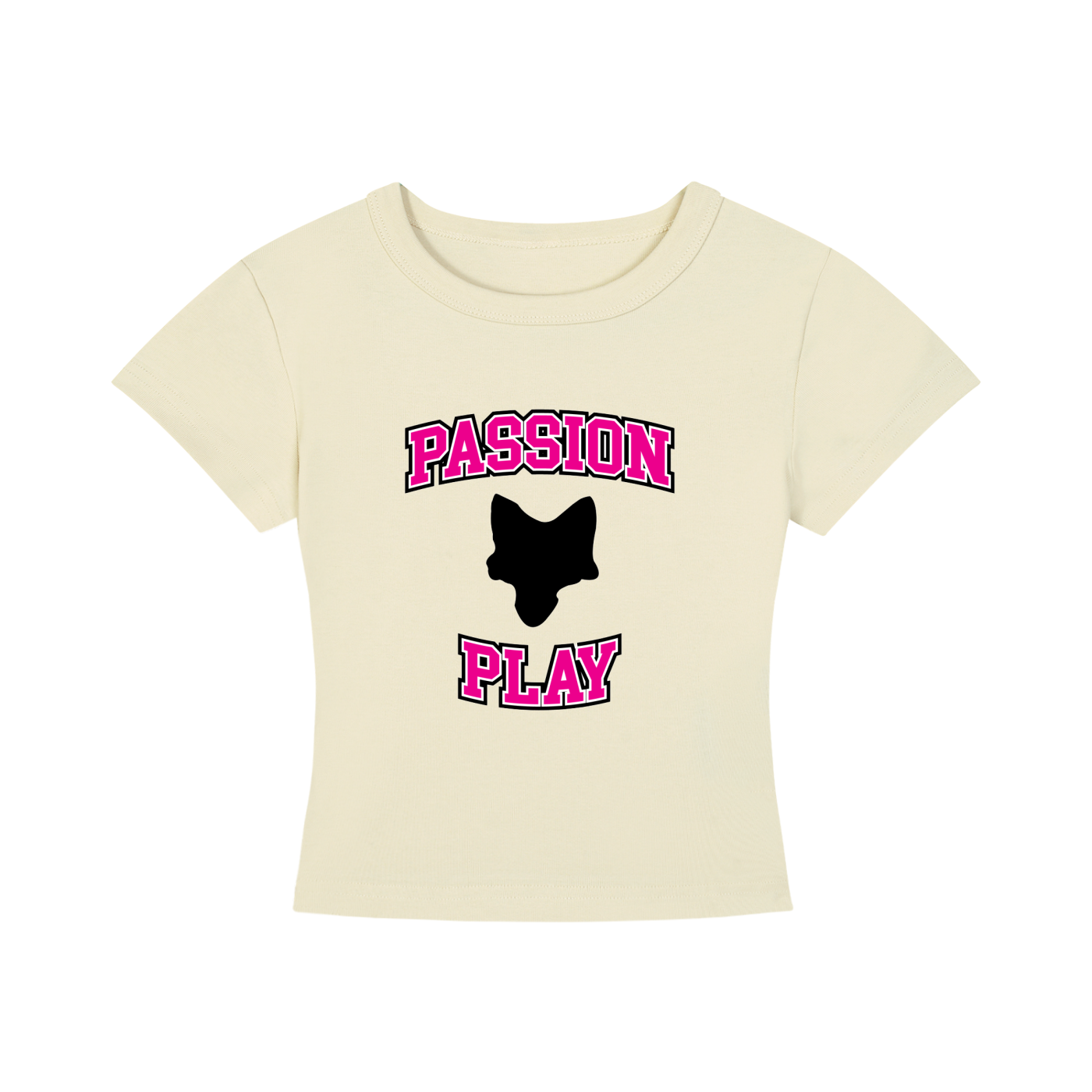Passion Play University Font Cropped T-Shirt