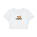 Passion Play Fox Script Logo Fitted Crop T-Shirt