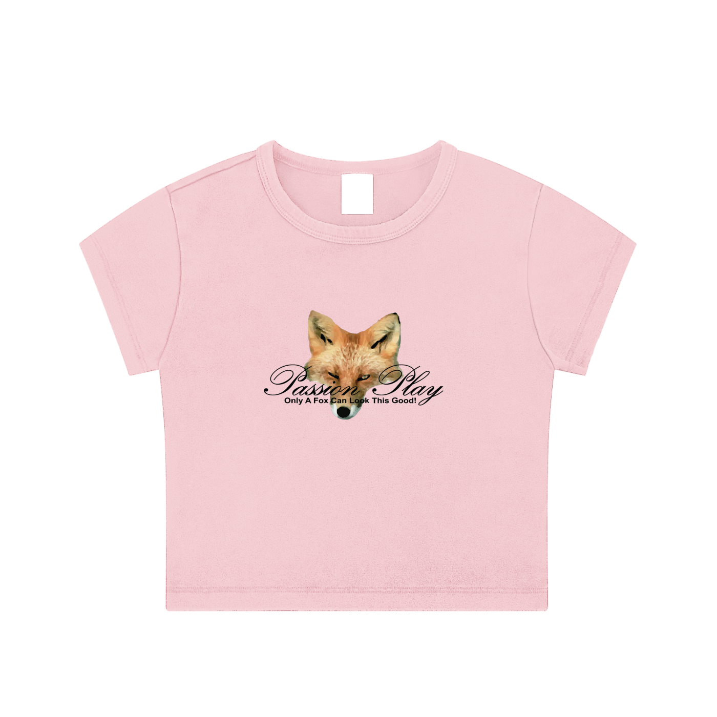 Passion Play Fox Script Logo Crop Top