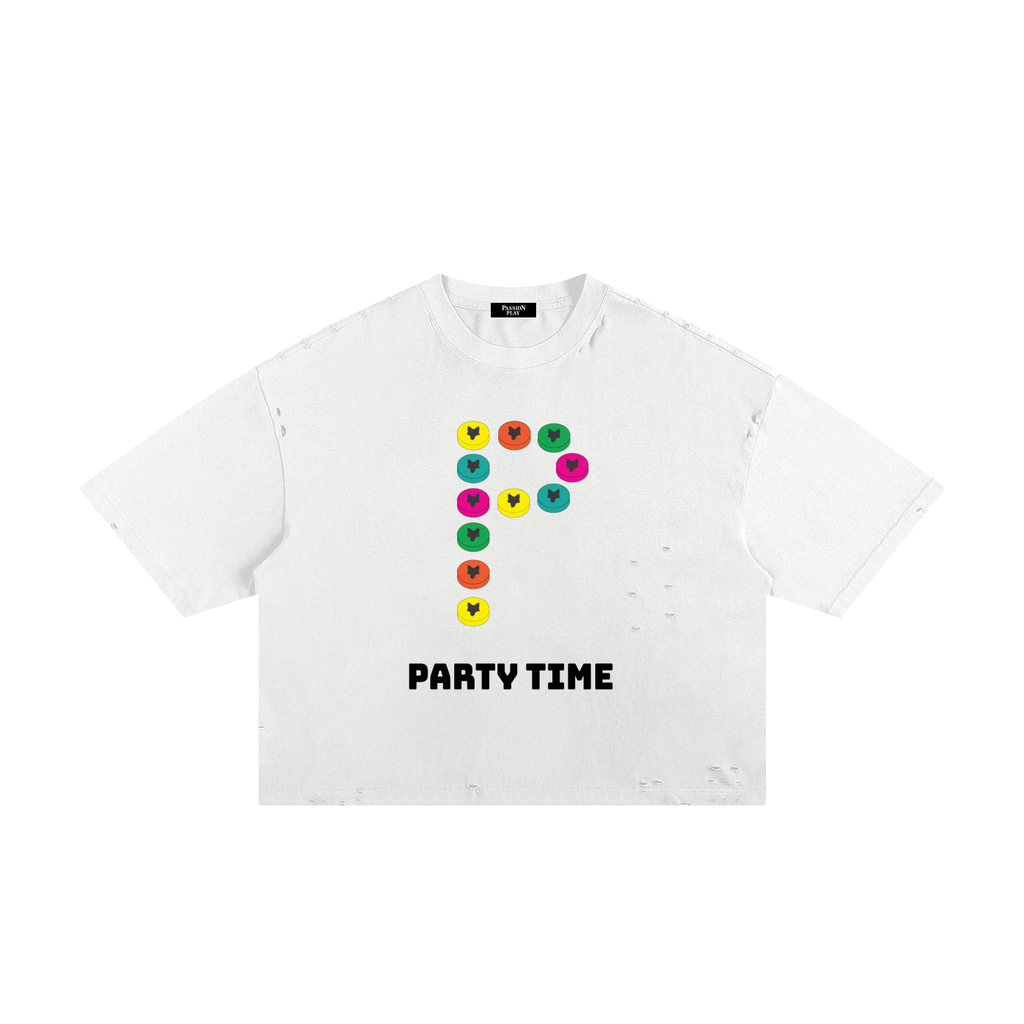 MENS Passion Play "PARTY TIME" Boxy Tee