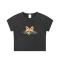 Passion Play Fox Script Logo Crop Top