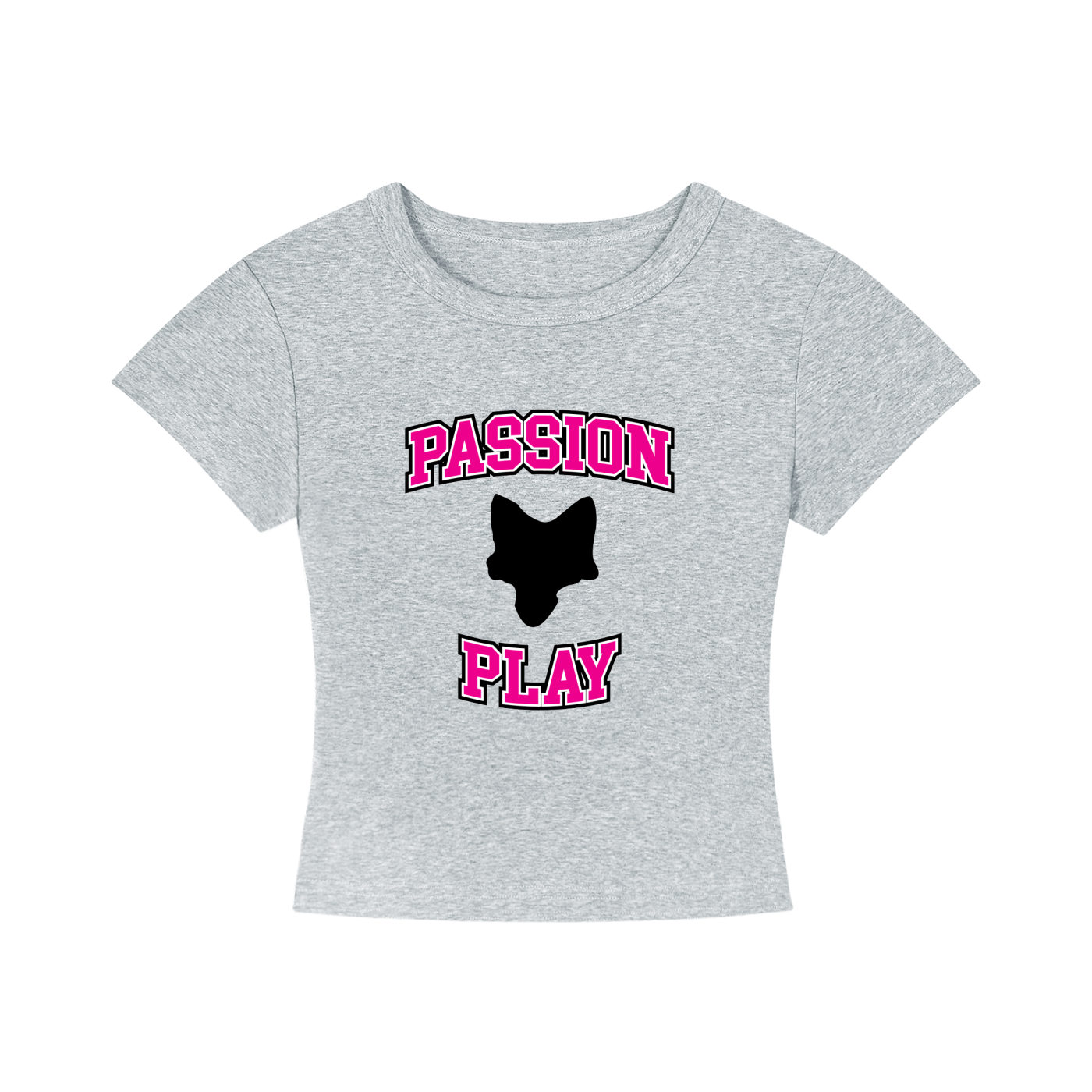 Passion Play University Font Cropped T-Shirt