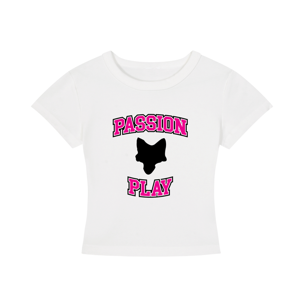 Passion Play University Font Cropped T-Shirt