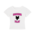 Passion Play University Font Cropped T-Shirt