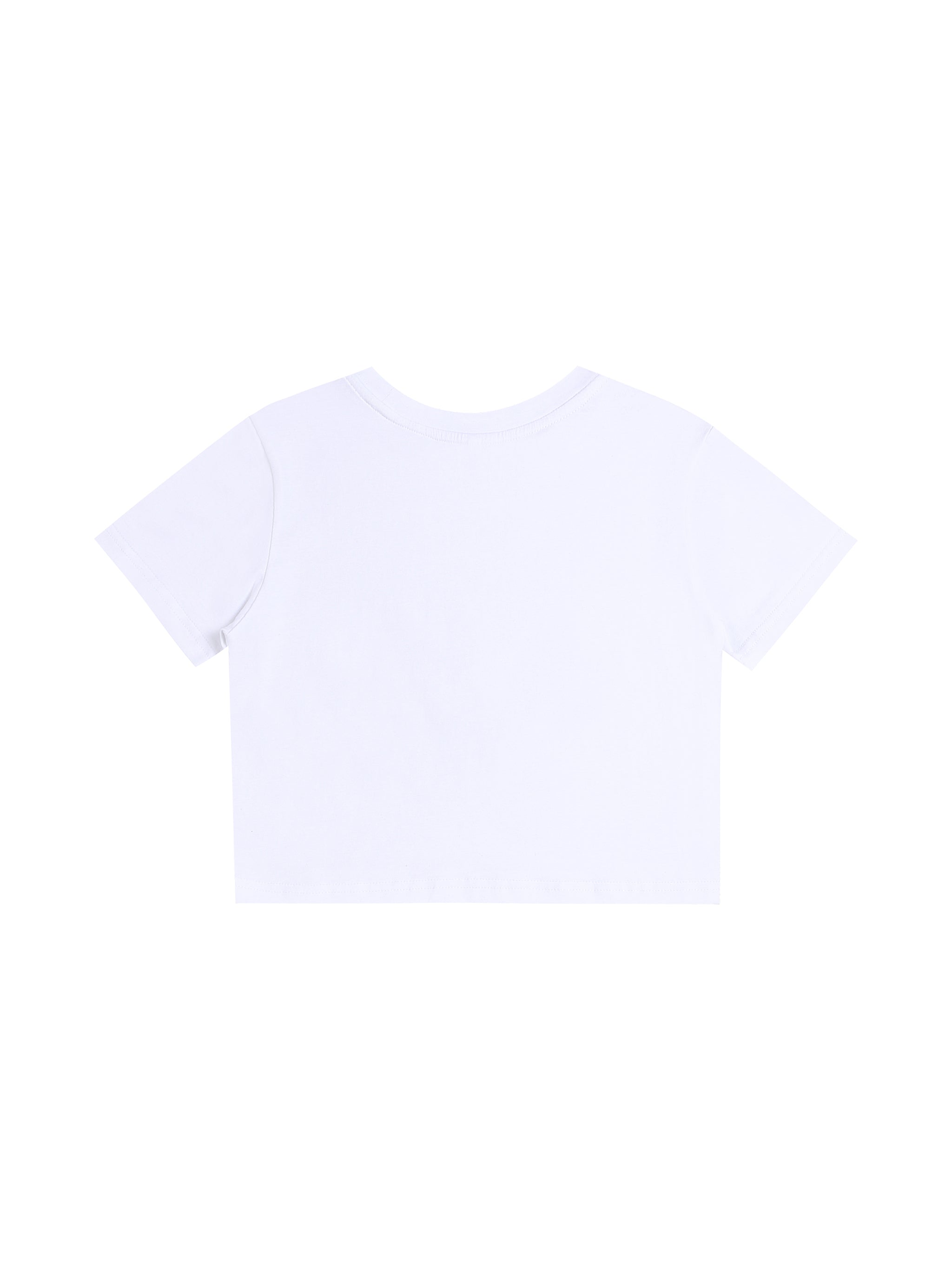 Passion Play Fox Script Logo Fitted Crop T-Shirt